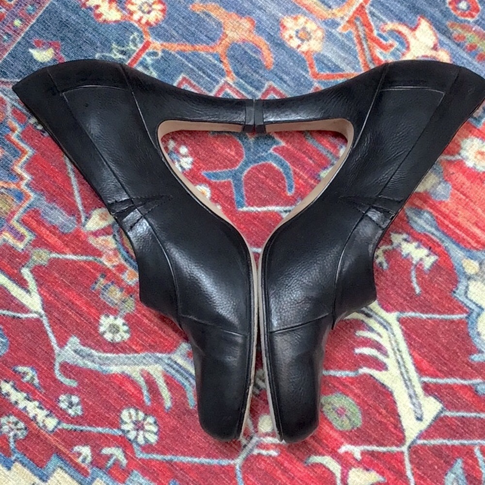 Anyi Lu Navy Leather Pumps Handmade in Italy 🇮🇹 Sz.7 - Picture 7 of 10